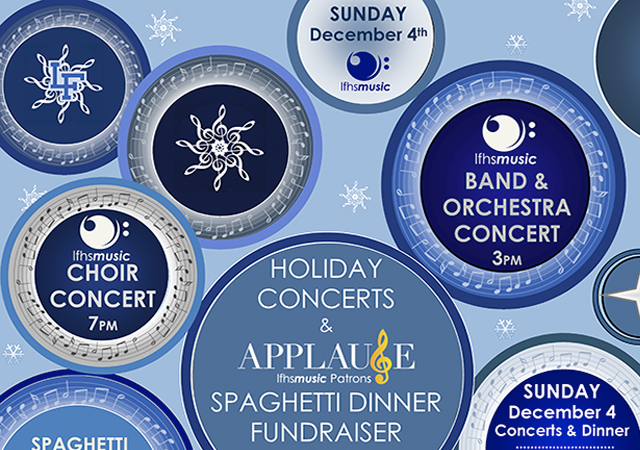  Applause Spaghetti Dinner Fundraiser and Holiday Concerts
