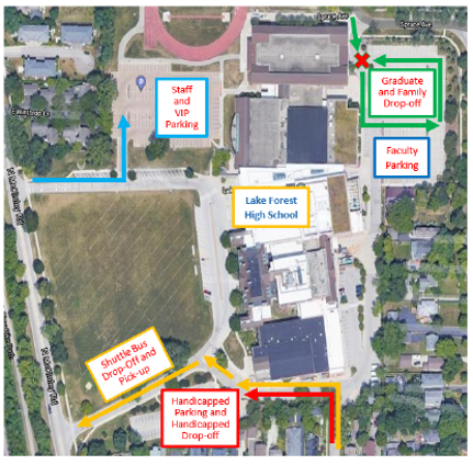 Graduation Parking Map