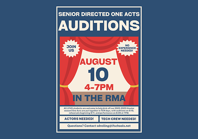  Senior Directed One Acts Audition Information